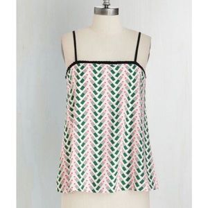 Compañia Fantastica Lipstick Camisole Blouse